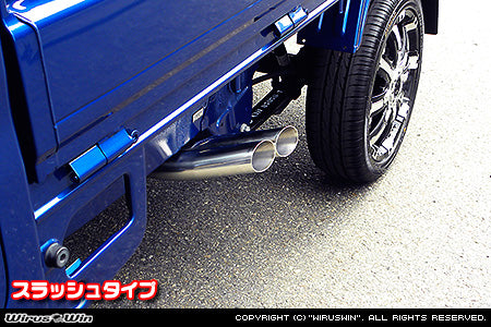 WIRUS WIN SLASH TYPE SIDE MUFFLER FOR DAIHATSU HIJET TRUCK EBD-S500P EBD-S510P KF WIRUS-WIN-00055
