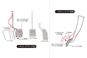 MONSTER SPORT MSE SPORTS DRIVING CLUTCH PEDAL FOR SUZUKI SWIFT ZC32S ZC72S ZD72S MT 846502-4850M
