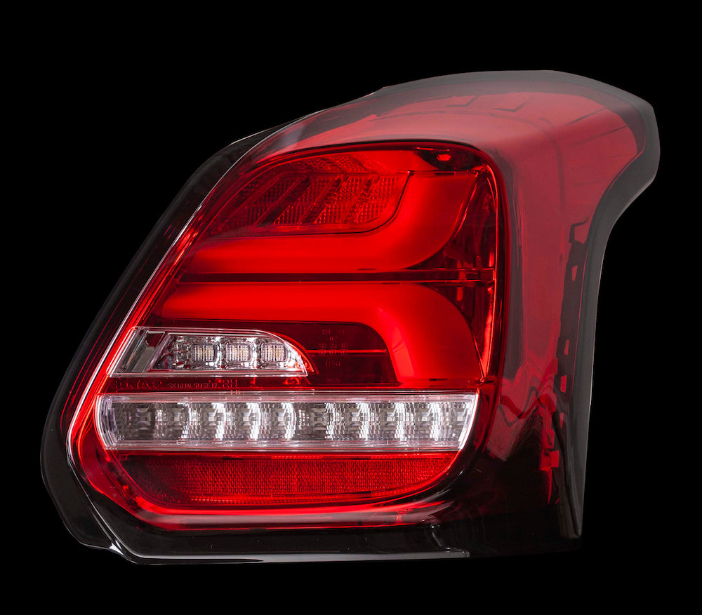 VALENTI JEWEL LED TAIL LAMP REVO RED LENS CHROME FOR SUZUKI ZC33S SWIFT SPORT TSZC33-RC-1