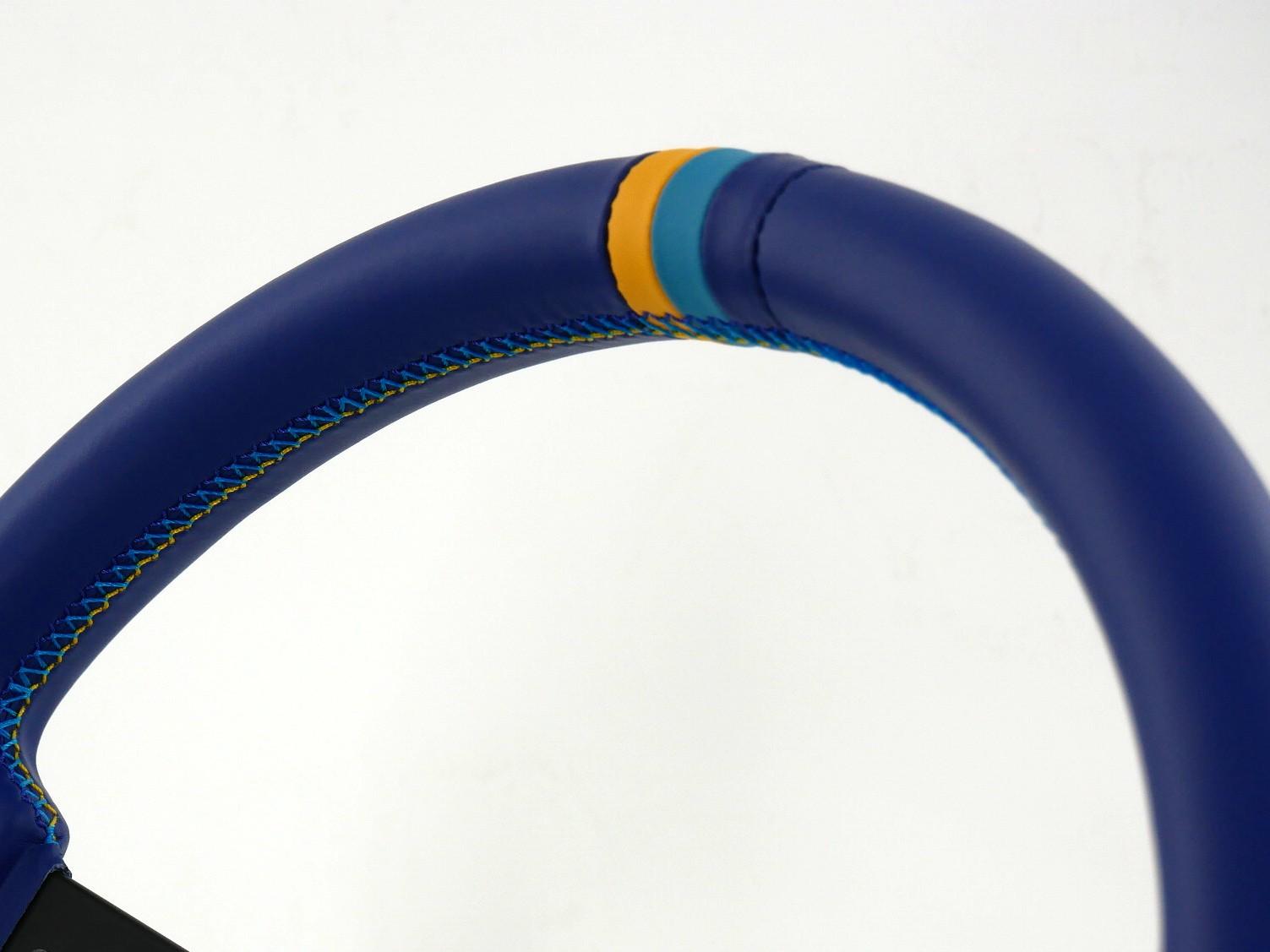 GREDDY SPORTS STEERING WHEEL, BLUE LEATHER STANDARD TYPE FOR  16600025