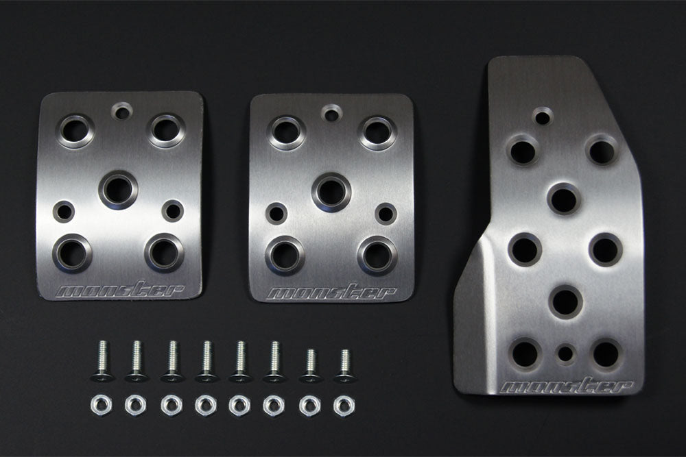 MONSTER SPORT SPORTS DRIVING PEDAL COVER CLEAR ALUMINIZED FOR SUZUKI SWIFT ZC32S ZC72S ZD72S MT 849500-4850M