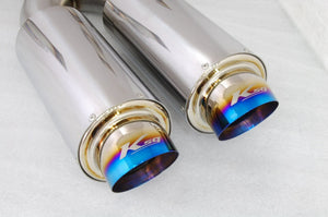 KREISSIEG F1 SOUND VALVETRONIC EXHAUST SYSTEMTITANIUM TAIL SANDBLASTED KSG LOGO MARK WITHOUT BUMPER 4 CATALYZER FOR LAMBORGHINI DIABLO 6.0 VT ROADSTER 6.0L V12 LAD-01-TITANIUM-WITHOUTBUMPER-4C