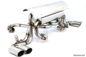 KREISSIEG F1 SOUND VALVETRONIC EXHAUST SYSTEM ULTIMATE VER. STAINLESS STEEL FLOATING CURL TAIL SANDBLAST KSG LOGO MARK FOR FERRARI F360 MODENA SPIDER F360-12-STAINLESS-M27-MODENA