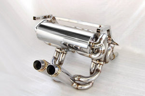 KREISSIEG F1 SOUND VALVETRONIC EXHAUST SYSTEM STAINLESS STEEL TAIL SANDBLASTED KSG LOGO MARK WITHOUT BUMPER 2 CATALYZER FOR LAMBORGHINI DIABLO 6.0 VT ROADSTER 6.0L V12 LAD-01-STAINLESS-WITHOUTBUMPER-2C