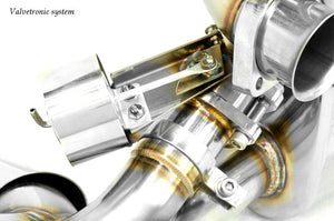 KREISSIEG F1 SOUND VALVETRONIC EXHAUST SYSTEM SUPER HOWLING VER. TITANIUM FLOATING CURL TAIL SANDBLASTED KSG LOGO MARK FOR FERRARI 348 TS FERRARI 348 TB F348-08-TITANIUM-TS-TB