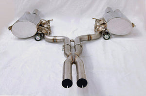 KREISSIEG CAT-BACK F1 SOUND VALVETRONIC EXHAUST SYSTEM STAINLESS STEEL FLOATING CURL TAIL SANDBLASTED KSG LOGO MARK FOR AT WITHOUT VARIABLE FUCTION FOR MASERATI GRANDTURISMO GRANCABRIO  MGT-04-STAINLESS-GRANCABRIO-AT-NA