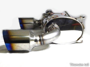 KREISSIEG CAT-BACK F1 SOUND VALVETRONIC EXHAUST SYSTEM 2-PIPE TITANIUM FLOATING CURL TAIL SANDBLASTED KSG LOGO MARK MANUAL SHIFT FOR TOYOTA 86 T86-01-TITANIUM-MANUAL