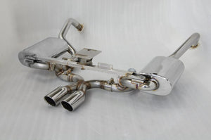 KREISSIEG FIRST CAT-BACK F1 SOUND VALVETRONIC EXHAUST SYSTEM STAINLESS STEEL FLOATING CURL TAIL SANDBLASTED KSG LOGO MARK PDK LATE MODEL FOR PORSCHE 987 CAYMAN KOUKI  P987CL-08-STAINLESS-PDK