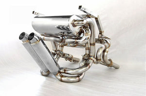 KREISSIEG F1 SOUND VALVETRONIC EXHAUST SYSTEM STAINLESS STEEL TAIL SANDBLASTED KSG LOGO MARK WITH BUMPER FOR LAMBORGHINI DIABLO GT LAD-13-STAINLESS-WITHBUMPER