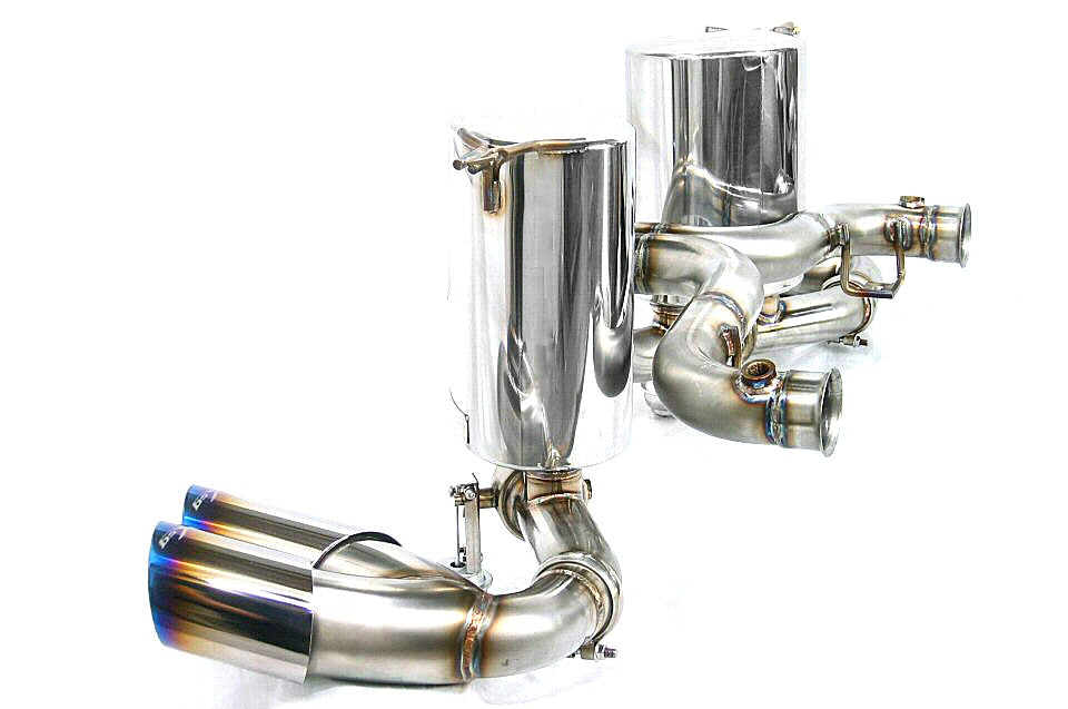 KREISSIEG F1 SOUND VALVETRONIC EXHAUST SYSTEM TITANIUM TAIL SANDBLASTED KSG LOGO MARK FOR LAMBORGHINI GALLARDO LAG-08-TITANIUM