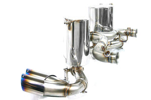 KREISSIEG F1 SOUND VALVETRONIC EXHAUST SYSTEM TITANIUM TAIL SANDBLASTED KSG LOGO MARK FOR LAMBORGHINI GALLARDO LAG-08-TITANIUM