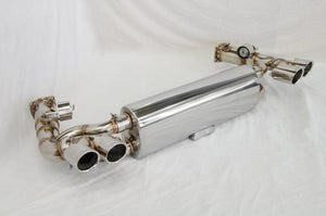 KREISSIEG HEADER BACK F1 SOUND VALVETRONIC EXHAUST SYSTEM STAINLESS STEEL FLOATING CURL TAIL SANDBLASTED KSG LOGO MARK DFI 7SP PDK FOR PORSCHE 997 TURBO DFI 7SPEED PDK TRANSMISSION P997T-01-STAINLESS-DFI7SPPDK