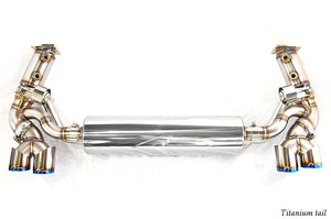 KREISSIEG HEADER BACK F1 SOUND VALVETRONIC EXHAUST SYSTEM STAINLESS STEEL FLOATING CURL TAIL SANDBLASTED KSG LOGO MARK FOR PORSCHE 997 TURBO  P997T-01-STAINLESS