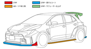 HKS FRONT BUMPER SPOILER FOR TOYOTA GR COROLLA GZEA14H TYPE-S G16E-GTS 53004-AT031
