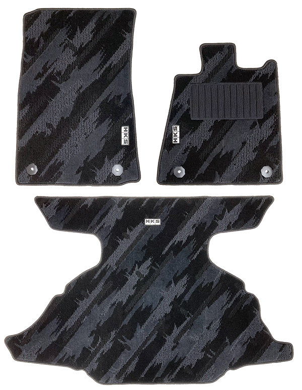 HKS FLOOR AND LUGGAGE MATS OCT RHD SET OF 3 FOR NISSAN FAIRLADY Z RZ34 53001-AN018