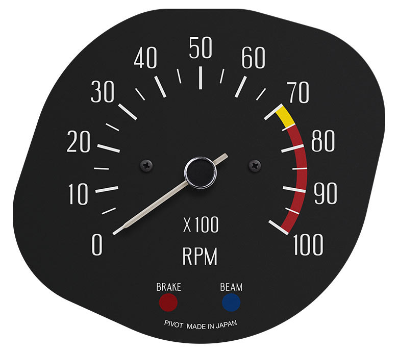 PIVOT VINTAGE GAUGE TACHOMETER 10000RPM WHITE NEEDLE FOR NISSAN SKYLINE HAKOSUKA KOUKI KG-HB1
