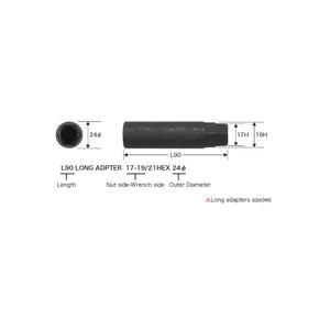 RAYS No.1 L90 LONG ADAPTER 17-19 21HEX 7419000000001