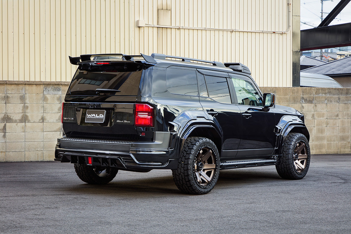 WALD DESERT LINE BLACK BISON EDITION SIDE MUFFLER OVAL 117W X 2 HALF BLUE FOR TOYOTA LAND CRUISER 250 GDJ250W TRJ250W WALD-00038