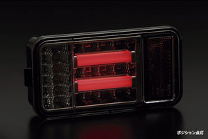 REVIER REIZ TAIL LAMP VER.1 & LED BACK LAMP SET SMOKE INNER BLACK PLATING FOR SUZUKI DA16T CARRY TRUCK SUPER CARRY DA63T DA65T LTL-SZ10-CJM-V1-LTL-SZ12-SC-DA63T