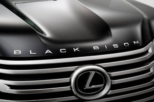 WALD SEPARATE BLACK BISON EMBLEM FOR LEXUS LX600 3BA-VJA310W  WALD-00017