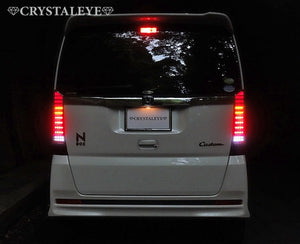 CRYSTAL EYE CRYSTAL FIBER FULL LED TAIL LAMP V2 SEQUENTIAL TURN SIGNAL TYPE RED FOR HONDA N-BOX CUSTOM JF1 JF2 J195-IR