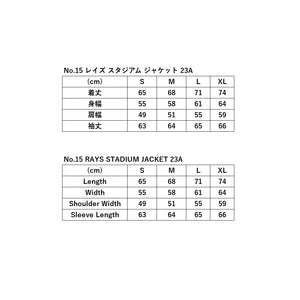 RAYS No.15 RAYS STADIUM JACKET 23A SIZE L BLACK 7409030020041