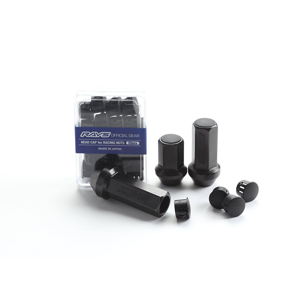 RAYS 17HEX RACING NUT HEAD CAPS 74130001000BK