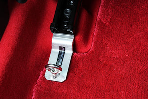 M&M HONDA STAINLESS STEEL 4-POINT SEAT BELT BRACKET CENTER AND DOOR SIDE 1 SET FOR 	HONDA CIVIC FL5 01710-FL5-M003-SET