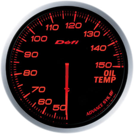 DEFI ADVANCE BF OIL TEMPERATURE GAUGE AMBER RED FOR  DF10402