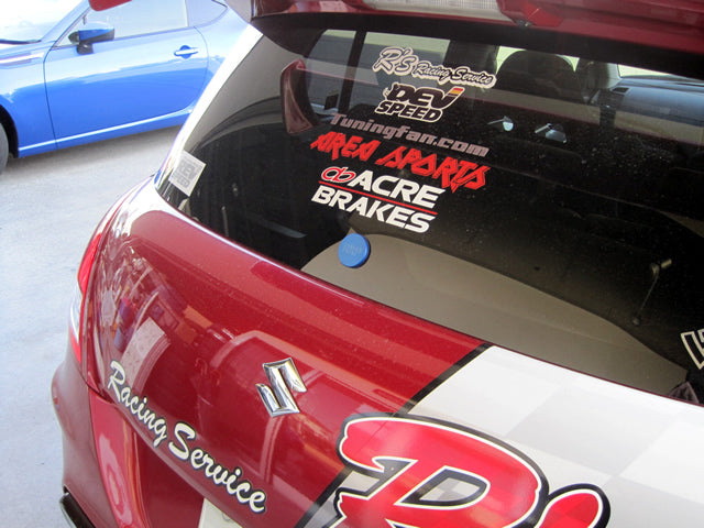 R'S RACING SERVICE REAR WIPER ALUMINUM COVER (BLACK) FOR SUZUKI SWIFT SPORTS ZC33S ZC13S  B33-209BB - Black Hawk Japan