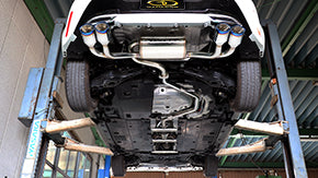 GANADOR MUFFLER WITH CENTER PIPE FOR TOYOTA COROLLA SPORT 6AA-ZWE213H 6AA-ZWE211H 3BA-NRE210H 2ZR-1NM 8NRT PAE-085ST