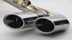 GANADOR 4-PIPE EXHAUST POLISHED FOR TOYOTA PRIUS 6LA-MXWH61 M20A-1VM PAS-103