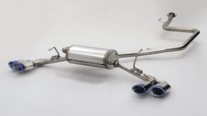GANADOR 4-PIPE EXHAUST BLUE COLOR FOR TOYOTA PRIUS 6LA-MXWH61 M20A-1VM PAS-103ST
