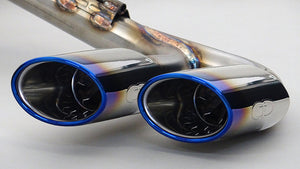GANADOR 4-PIPE EXHAUST BLUE COLOR FOR TOYOTA PRIUS 6LA-MXWH61 M20A-1VM PAS-103ST