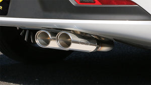 GANADOR DOUBLE PIPE EXHAUST POLISHED FOR TOYOTA PRIUS 6LA-MXWH61 M20A-1VM PAS-104