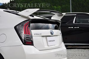 CRYSTAL EYE FIBER FULL LED TAIL LAMP V4 FLOWING TURN SIGNAL TYPE BLACK (BK) FOR TOYOTA PRIUS 30 ZVW30 J168-BK
