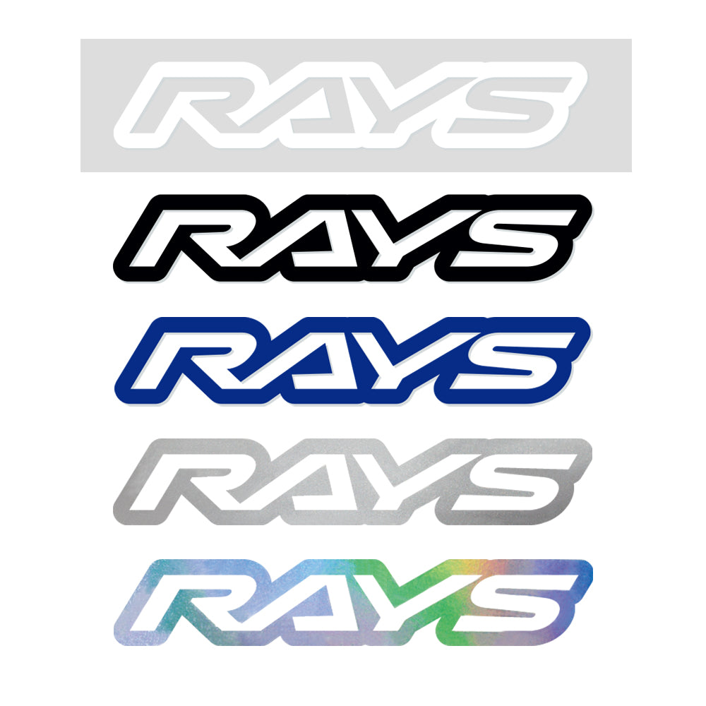 RAYS NO.18 RAYS LOGO STICKER (CUT-OUT LETTER TYPE) 200MM - MATTE BLACK 74040200019BK