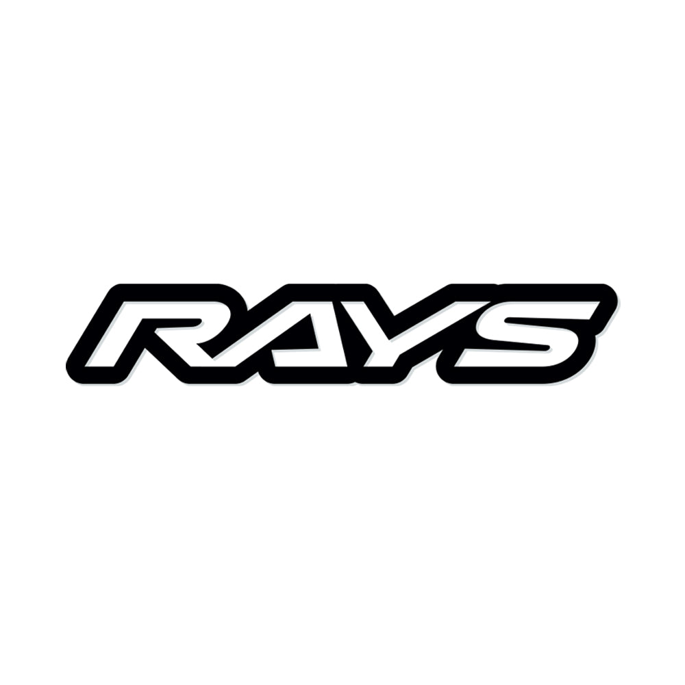 RAYS NO.17 RAYS LOGO STICKER (CUT-OUT LETTER TYPE) 250MM - MATTE BLACK 74040200003BK