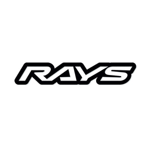 RAYS NO.19 RAYS LOGO STICKER (CUT-OUT LETTER TYPE) 140MM - MATTE BLACK 74040200006BK