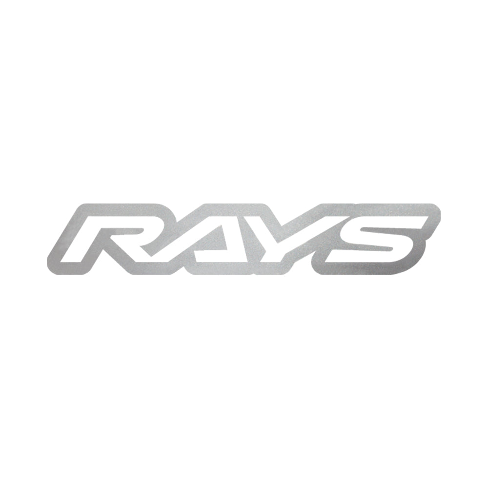 RAYS NO.17 RAYS LOGO STICKER (CUT-OUT LETTER TYPE) 250MM - SILVER 74040200003SL