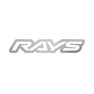 RAYS NO.17 RAYS LOGO STICKER (CUT-OUT LETTER TYPE) 250MM - SILVER 74040200003SL