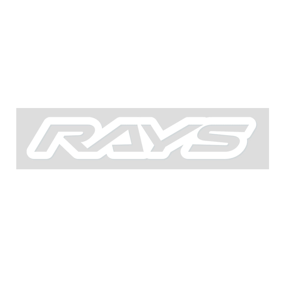 RAYS NO.19 RAYS LOGO STICKER (CUT-OUT LETTER TYPE) 140MM - WHITE 74040200005WH