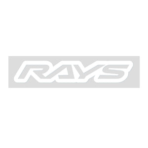 RAYS NO.19 RAYS LOGO STICKER (CUT-OUT LETTER TYPE) 140MM - WHITE 74040200005WH
