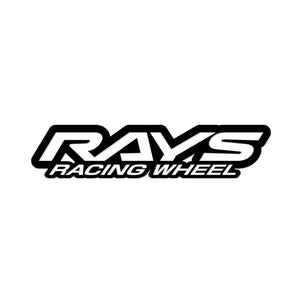 RAYS NO.20 RAYS RACING WHEEL LOGO STICKER 250MM - MATTE BLACK 74040200009BK