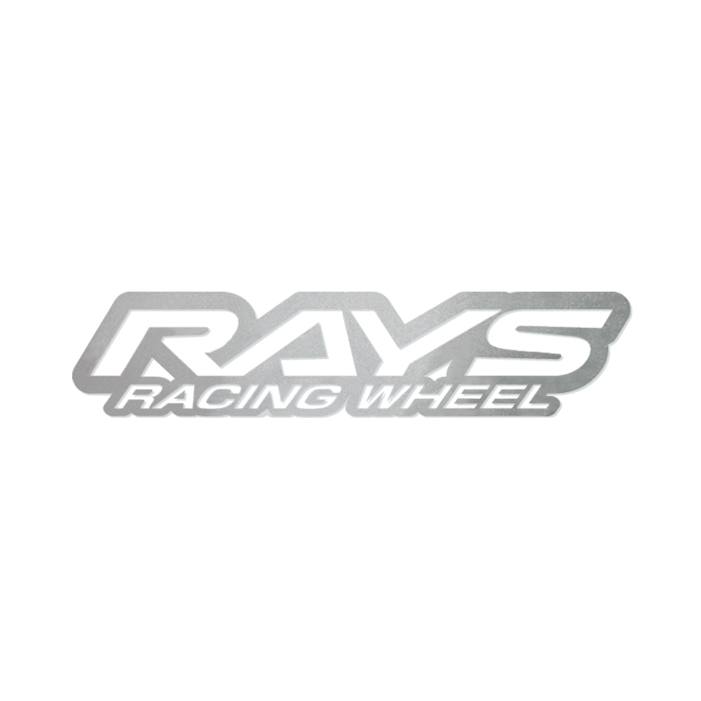RAYS NO.21 RAYS RACING WHEEL LOGO STICKER 200MM SILVER 74040200023SL