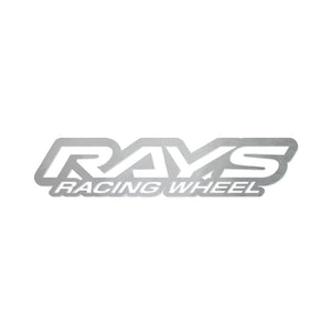 RAYS NO.22 RAYS RACING WHEEL LOGO STICKER 140MM - SILVER 74040200012SL