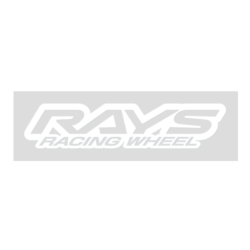 RAYS NO.21 RAYS RACING WHEEL LOGO STICKER 200MM - WHITE 74040200022WH
