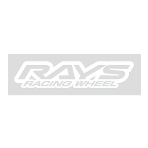 RAYS NO.21 RAYS RACING WHEEL LOGO STICKER 200MM - WHITE 74040200022WH