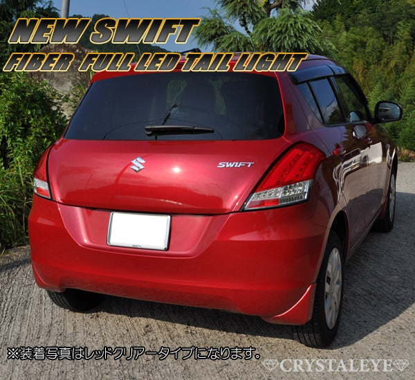 CRYSTAL EYE FIBER FULL LED TAIL LAMP V3 SMOKE FOR SUZUKI SWIFT ZC72S ZD72S SWIFT SPORT ZC32S J185-SM