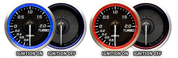 DEFI RACER GAUGE N2 PLUS VOLTMETER 10~15V 52MM BLUE DF19401